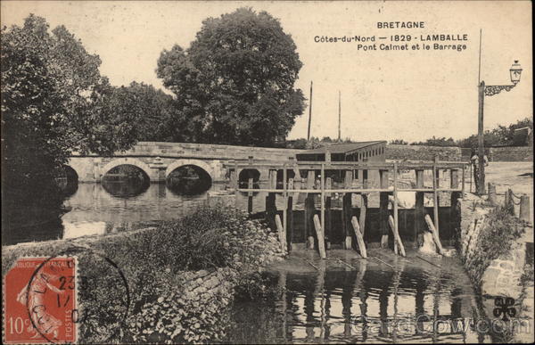 Pont Calmet et le Barrage Lamballe France