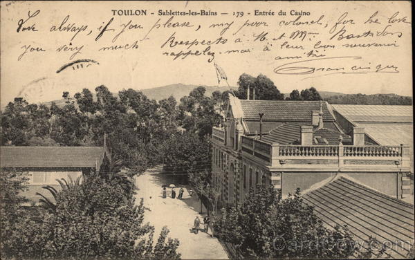 Entree du Casino, Sablettes-les-Bains Toulon France