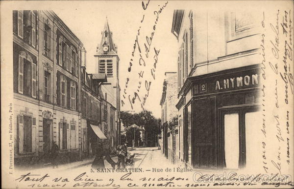 Rue de l'Eglise Saint Gratien France