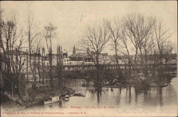 The Town from the Bridge Poissy France