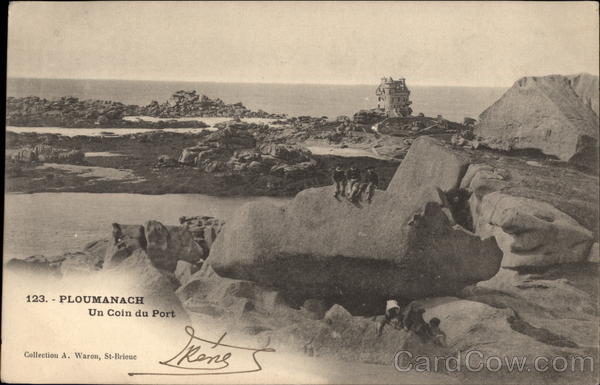View of Harbor and Rocks Ploumanach France