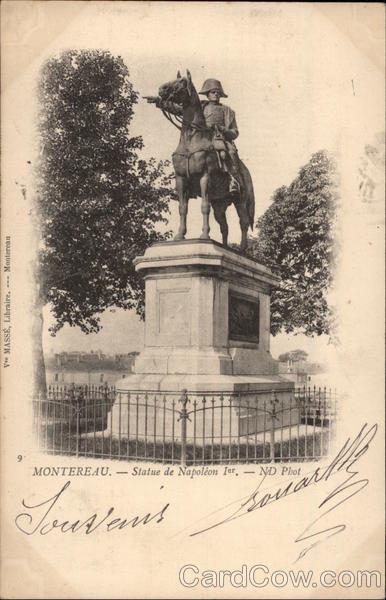 Statue of Napoleon I Montereau France