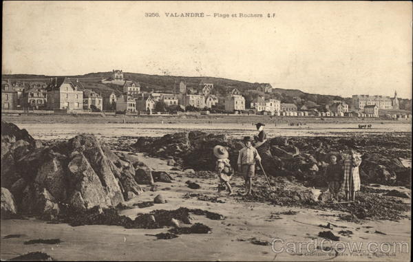 Beach and Rocks Val-Andre France