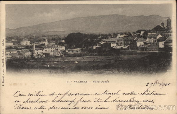 View over Town Valreas France