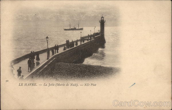 La Jetee - Maree de Nuit Le Havre France