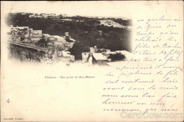 View taken from Sidi Bou-Medine Tlemcen Algeria Africa