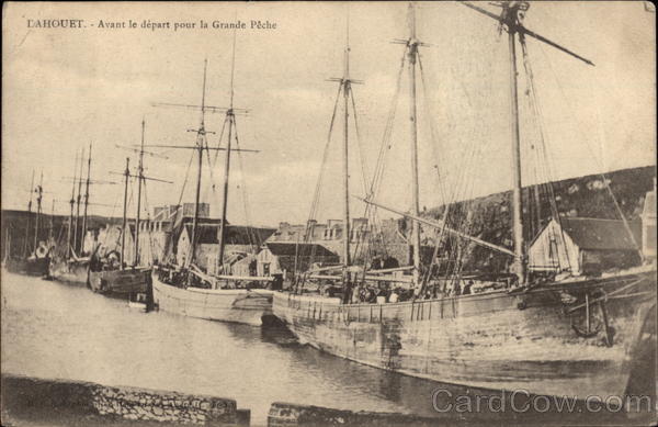 Fishing Boats in Harbor Dahouet France