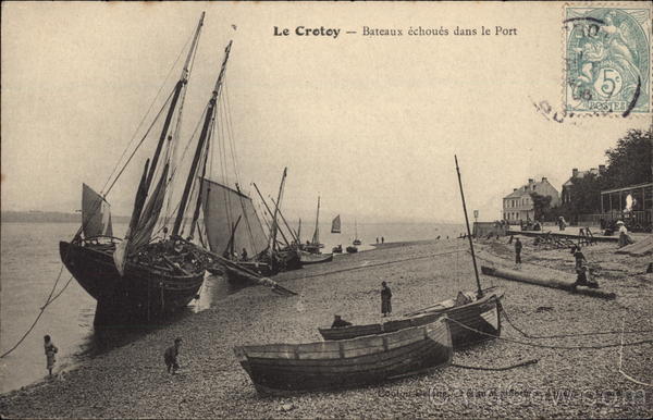Boats in the Harbor Le Crotoy France