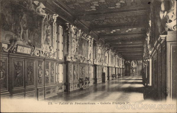 Palais de Fontainebleau, Galerie Francois 1er Paris France
