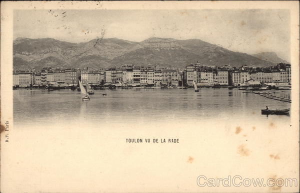 Toulon vu de la Rade France