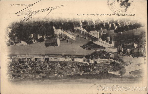 View of Town and River Montereau France