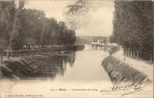 L'embouchure du Loing Moret-sur-Loing France