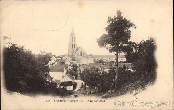 Vue générale Lorrez-le-Bocage-Préaux France