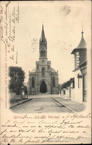 View of Church Le Vesinet France