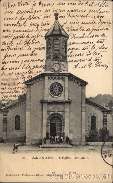 L'Eglise Paroissiale Sidi-Bel-Abbes Algeria Africa