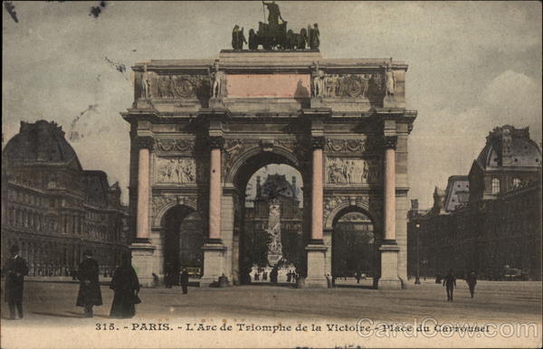 L'Arc de Triomphe de la Victoire - Place du Carrousel Paris France
