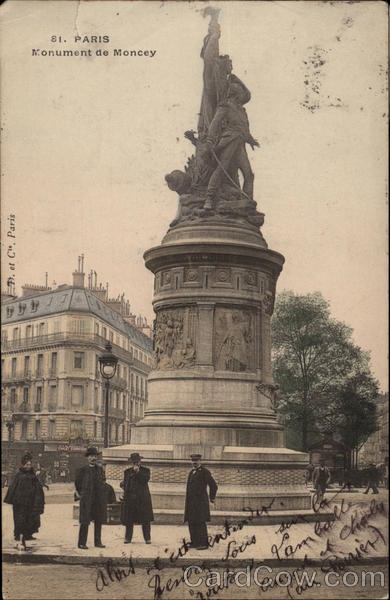 Monument du Moncey Paris France