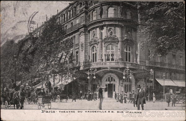 Théâtre du Vaudeville & B. des Italiens Paris France