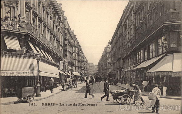 La Rue de Maubeuge Paris France