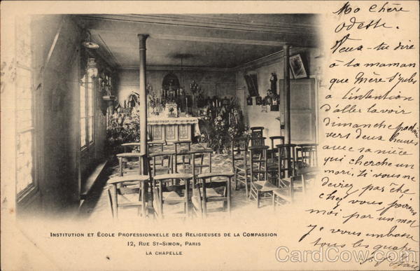 Institution et École Professionnelle des Religieuses de la Compassion - La Chapelle Paris France