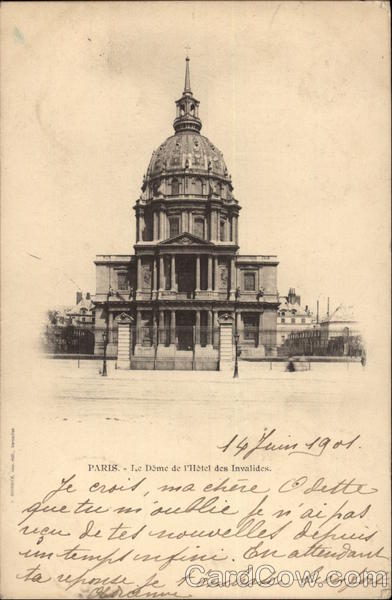 Paris, Le Dome de l'Hotel des Invalides France