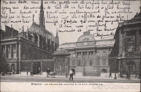 Le Palais de Justice & La Ste. Chapelle Paris France
