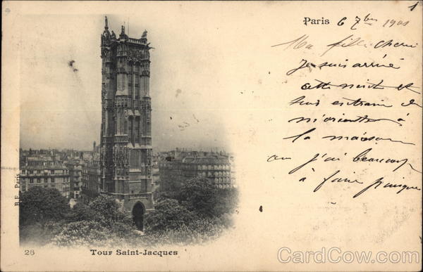 Tour Saint-Jacques Paris France