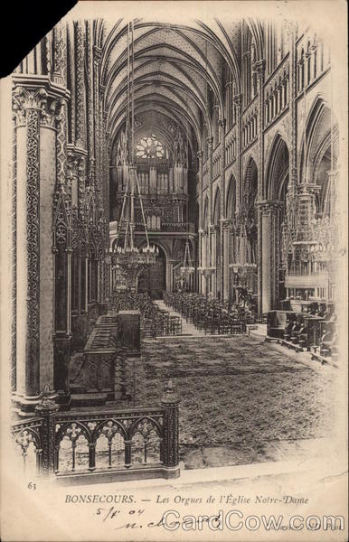 Les Orgues de l'Eglise Notre-Dame Bonsecours France