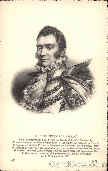Duc de Berry (Ch.-Ferd.) Paris France