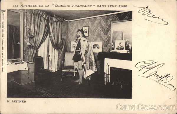 Les Artistes de la Comedie Francaise Dans Leur Loge