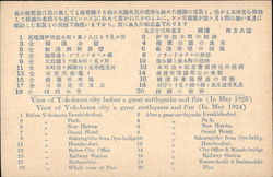View of Yokahama City Index Card Postcard