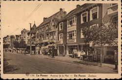 Avenue de la Mer / Zeelaan Postcard