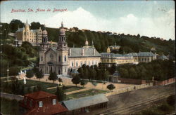 Basilica Sainte-Anne-de-Beaupré, QC Canada Quebec Postcard Postcard