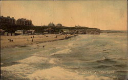 Beach at Roker Sunderland, England Postcard Postcard