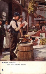 Fruit Stall, Central Market Postcard