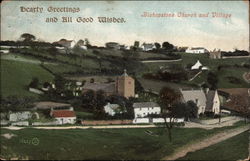 Bishopstone Church and Village Postcard