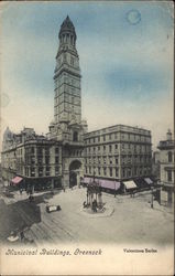 Municipal Buildings Greenock, Scotland Postcard Postcard