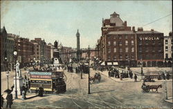 Sackville Street and O'Connell Bridge Dublin, Ireland Postcard Postcard