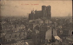 View of City and Cathedral Postcard
