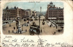 Sackville Street Dublin, Ireland Postcard Postcard