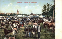 Feria de Ganados - Livestock Fair Sevilla, Spain Postcard Postcard