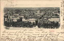 Bird's Eye View of the City Postcard