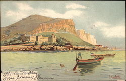 Villa Igiea with Monte Pellegrino Postcard
