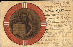 Greetings with City's Coat-of-Arms Postcard