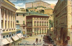 Piazza Fontane Marose Postcard