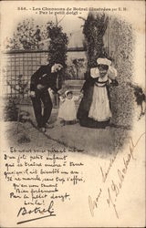 Les Chansons de Botrel Illustrées - Par le Petit Doigt Songs & Lyrics Postcard Postcard