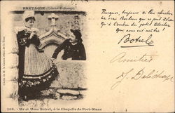 Bretagne, Mr. et Mme Botzel, a la Chapelle de Post-Blanc Postcard