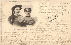 Mr. et Mme. Théodore Botrel Postcard