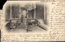 Palais de Fontainebleau - Cabinet où Napoléon Ier signa son Abdication Postcard