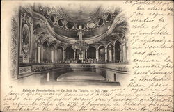 Palais de Fontainebleau - La Salle du Théâtre Postcard